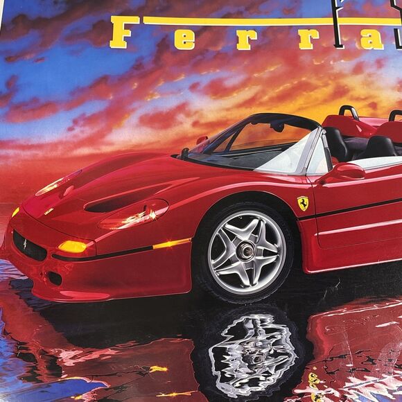 Vintage Ferrari F50 Poster No Frame 1996 Print By Ron Kimball 18”X24” - Picture 7 of 8